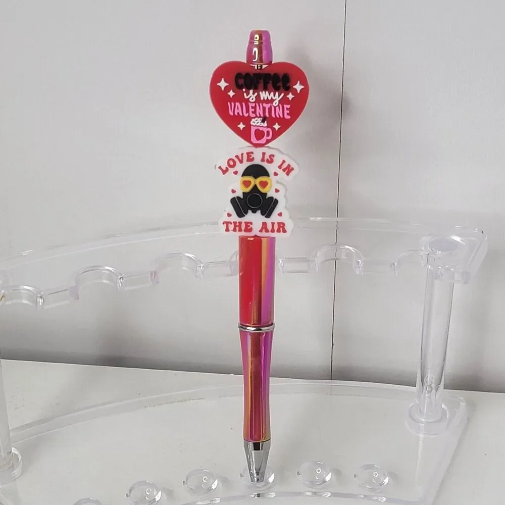 Funny Focal Beaded Pen Love Is In The Air Coffee Is My Valentine